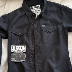 DIXXON Women's Black Button Down Shirt medium. NWT